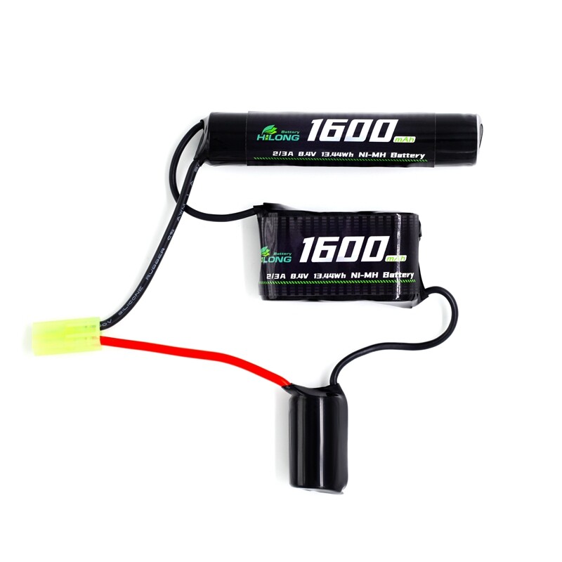 1600mAh 8.4V 2/3A Split L3L1S3 Ni-MH  High Power Battery Pack for Military Airsoft
